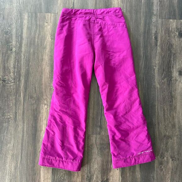 Obermeyer Edie Pant Ski Snow Gear Extending EWS Kids Medium 10-12 Fuchsia Purple - Picture 2 of 7
